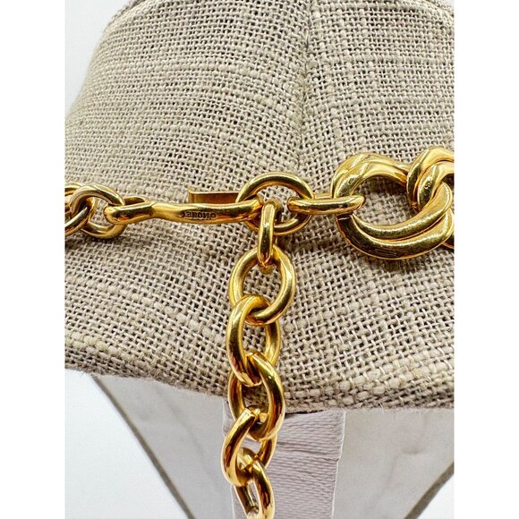 Napier Gold Tone Chunky Necklace Vintage - Picture 3 of 5